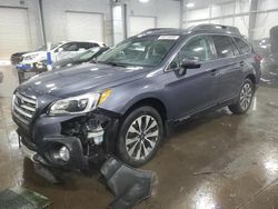 Salvage cars for sale at Ham Lake, MN auction: 2016 Subaru Outback 2.5I Limited