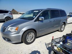 Salvage cars for sale at Taylor, TX auction: 2015 Chrysler Town & Country Limited Platinum