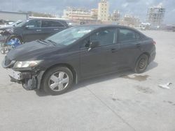 Salvage cars for sale at New Orleans, LA auction: 2014 Honda Civic LX