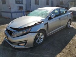 Salvage cars for sale at Los Angeles, CA auction: 2015 KIA Optima LX