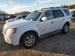 Mercury salvage cars for sale: 2008 Mercury Mariner Premier