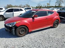 Salvage cars for sale at Riverview, FL auction: 2015 Hyundai Veloster Turbo