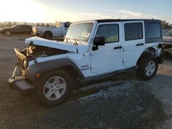 Jeep Wrangler Unlimited Sport salvage cars for sale: 2017 Jeep Wrangler Unlimited Sport