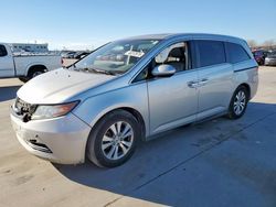 Salvage cars for sale at Grand Prairie, TX auction: 2015 Honda Odyssey EXL