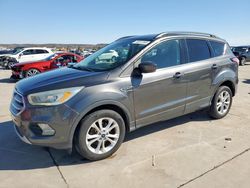 Salvage cars for sale at Grand Prairie, TX auction: 2017 Ford Escape SE