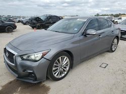 Carros salvage a la venta en subasta: 2021 Infiniti Q50 Luxe