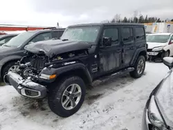 Jeep salvage cars for sale: 2022 Jeep Wrangler Unlimited Sahara