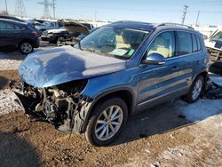 Salvage cars for sale at Elgin, IL auction: 2017 Volkswagen Tiguan Wolfsburg