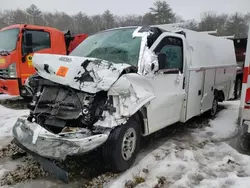 Salvage trucks for sale at West Warren, MA auction: 2017 GMC Savana Cutaway G3500