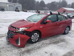 Vehiculos salvage en venta de Copart Mendon, MA: 2017 Toyota Prius Prime