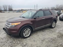 Salvage cars for sale at Barberton, OH auction: 2012 Ford Explorer XLT