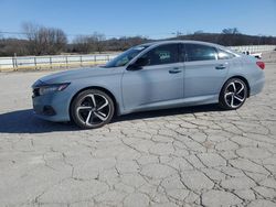 Salvage cars for sale at Lebanon, TN auction: 2022 Honda Accord Sport