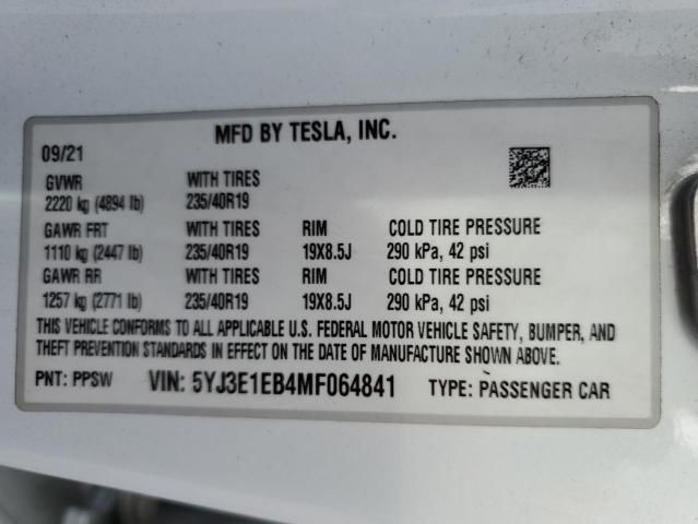 2021 Tesla Model 3