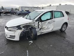 Salvage cars for sale at Vallejo, CA auction: 2017 Volkswagen Golf S