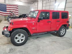 Jeep salvage cars for sale: 2017 Jeep Wrangler Unlimited Sahara