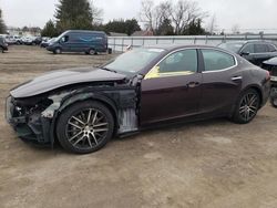 Salvage cars for sale from Copart Finksburg, MD: 2014 Maserati Ghibli S