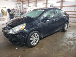 Salvage cars for sale at Pekin, IL auction: 2012 KIA Rio LX