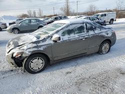 Salvage cars for sale at Montreal Est, QC auction: 2008 Honda Civic DX-G