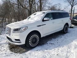 Salvage cars for sale at Cicero, IN auction: 2021 Lincoln Navigator L Black Label