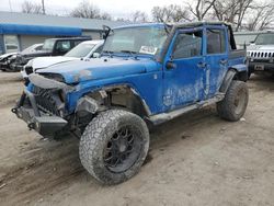 Salvage cars for sale at Wichita, KS auction: 2014 Jeep Wrangler Unlimited Sport