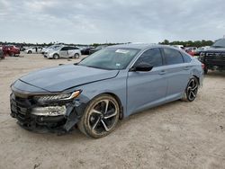 Salvage cars for sale at Houston, TX auction: 2022 Honda Accord Sport SE