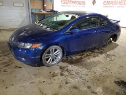 Salvage cars for sale at Eldridge, IA auction: 2008 Honda Civic SI