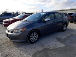 Salvage cars for sale from Copart Walton, KY: 2012 Honda Civic LX