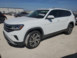 Salvage cars for sale at Haslet, TX auction: 2021 Volkswagen Atlas SEL Premium