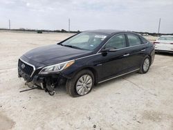 Salvage cars for sale from Copart New Braunfels, TX: 2016 Hyundai Sonata Hybrid