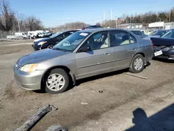 Honda salvage cars for sale: 2003 Honda Civic LX