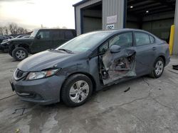 Salvage cars for sale at Duryea, PA auction: 2013 Honda Civic LX