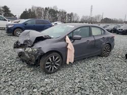 Salvage cars for sale at Mebane, NC auction: 2015 Honda Civic EXL