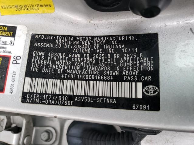 2012 Toyota Camry Base