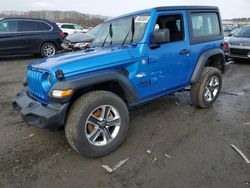 Salvage cars for sale at Assonet, MA auction: 2021 Jeep Wrangler Sport