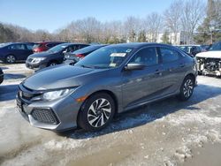 Salvage cars for sale at North Billerica, MA auction: 2017 Honda Civic LX