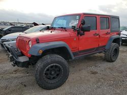 Salvage cars for sale at Houston, TX auction: 2015 Jeep Wrangler Unlimited Sport