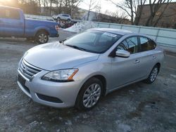 Salvage cars for sale at North Billerica, MA auction: 2015 Nissan Sentra S