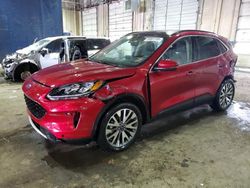 Salvage cars for sale at Woodhaven, MI auction: 2020 Ford Escape Titanium