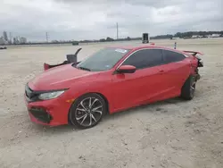 Salvage cars for sale at New Braunfels, TX auction: 2018 Honda Civic SI