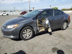 Salvage cars for sale at Colton, CA auction: 2012 Honda Civic LX