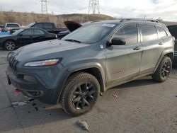 Salvage cars for sale at Littleton, CO auction: 2015 Jeep Cherokee Trailhawk