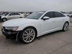 Salvage cars for sale at Grand Prairie, TX auction: 2019 Audi A6 Prestige