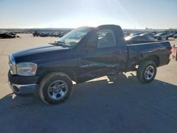 Salvage cars for sale at Grand Prairie, TX auction: 2007 Dodge RAM 1500 ST