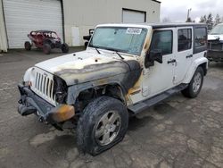 Jeep salvage cars for sale: 2012 Jeep Wrangler Unlimited Sahara