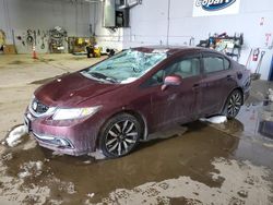 Salvage cars for sale at Moncton, NB auction: 2015 Honda Civic SE