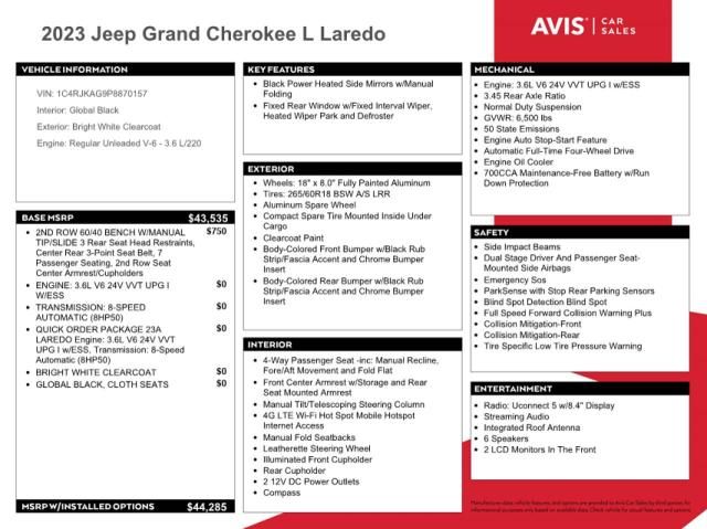 2023 Jeep Grand Cherokee L Laredo