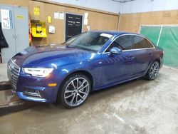 Salvage cars for sale at Kincheloe, MI auction: 2017 Audi A4 Premium Plus