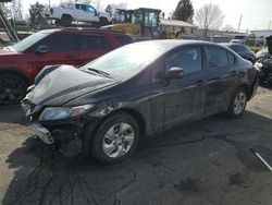 Salvage cars for sale at Denver, CO auction: 2013 Honda Civic LX