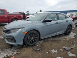 Salvage cars for sale at Woodhaven, MI auction: 2021 Honda Civic Sport