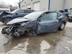 Salvage cars for sale at Savannah, GA auction: 2017 Toyota Corolla L